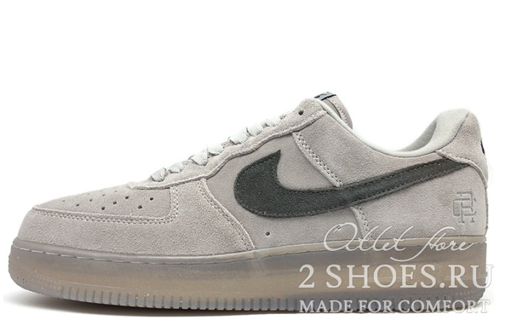 Кроссовки Nike Air Force 1 Low Reigning Champ LV8 Light Grey AA1117-118 серые