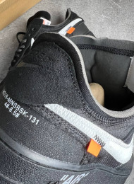Кроссовки Nike Air Force 1 Low Off White Cone Black живое фото 4