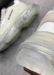 Кроссовки Balenciaga Triple S Clear Sole White живое фото 4