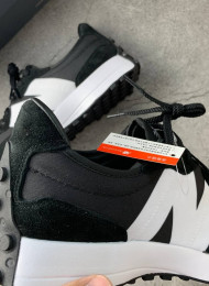Кроссовки New Balance MS327CPG Black White живое фото 4