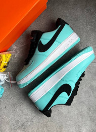 Кроссовки Nike Air Force 1 Low Tiffany & Co 1837 Mint живое фото 1